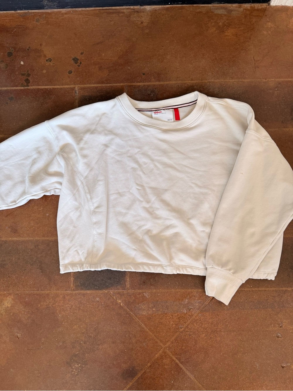 Wilson White Crewneck Women's Sweatshirt